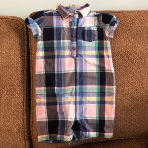 Plaid romper